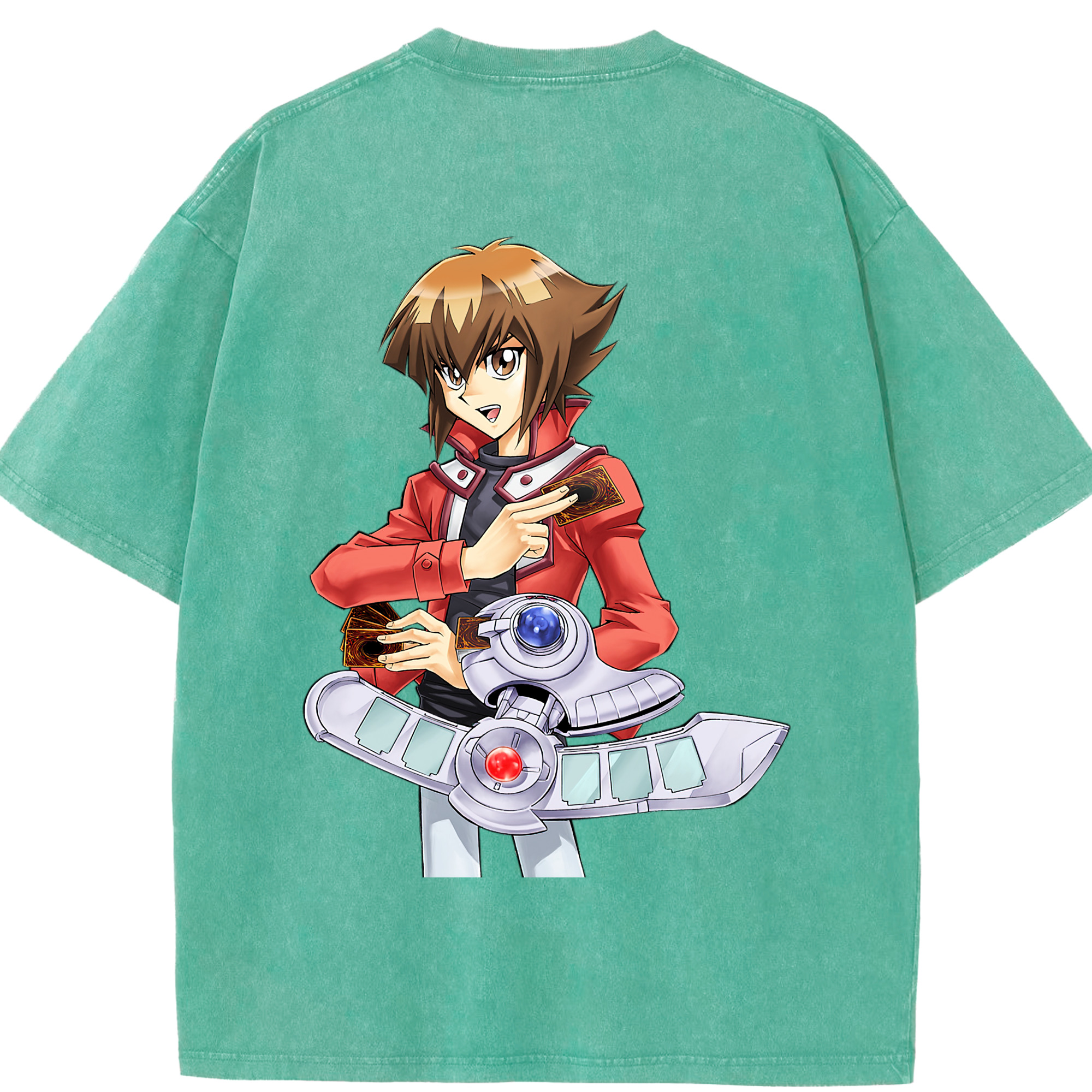 （画像用） 遊☆戯☆王 Yu-Gi-Oh! 綿100% ヴィンテージ風 半袖Tシャツ（背面プリント）